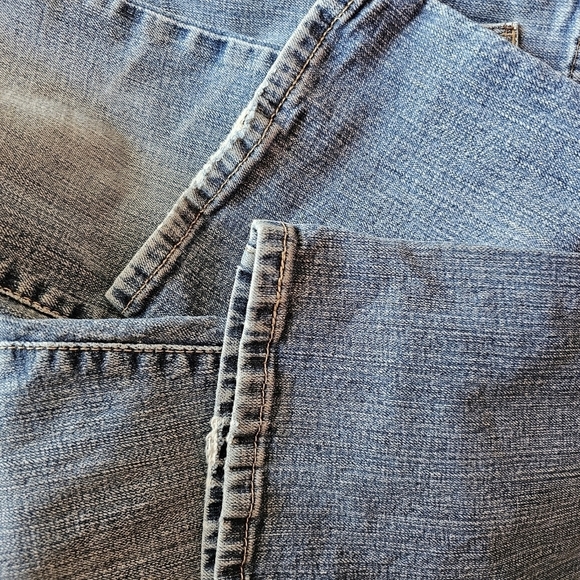 Y2k Levi's 515 bootcut tall retro color midrise stretch distressed jeans Size 10 - Picture 8 of 9